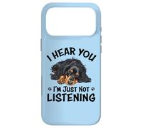 Custodia per iPhone 17 Pro Max Hear You Not Listening Black Long Haired Dachshund Lover