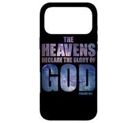 Custodia per iPhone 17 Pro Max Heavens Declare Glory of GOD Christian Creation Psalm 19:1