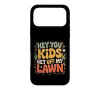 Custodia per iPhone 17 Pro Max Hey You Kids Get Off My Lawn Old Joke Yard Sarcasm -