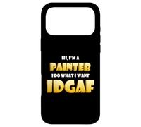Custodia per iPhone 17 Pro Max Hi I'm a Painter Artist Paint Brush IDGAF Funny Art Painting