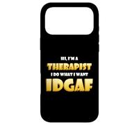 Custodia per iPhone 17 Pro Max Hi I'm a Therapist DGAF Funny Family Office Therapy Doctor