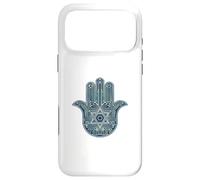 Custodia per iPhone 17 Pro Max High Tech Hamsa Fatima Stella di David Jewish Charm Pendente