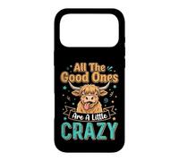 Custodia per iPhone 17 Pro Max Highland Cow All Good Ones Crazy Funny Daying