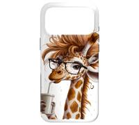 Custodia per iPhone 17 Pro Max Hipster Giraffe :_: Cool Design For Coffee And Animal Lover