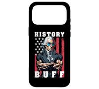 Custodia per iPhone 17 Pro Max History Buff - Bandiera USA per sollevamento pesi, motivo: George Washington