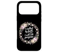 Custodia per iPhone 17 Pro Max Ho camminato per fede ora cammino con una missione di scopo