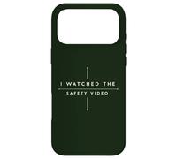 Custodia per iPhone 17 Pro Max Ho guardato il video di sicurezza Design minimalista