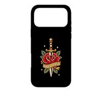 Custodia per iPhone 17 Pro Max Hold Fast Dagger Rose Traditional Tattoo Flash Old Ink