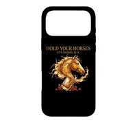 Custodia per iPhone 17 Pro Max Hold Your Horses Horse Racing Whiskey Drink