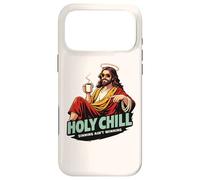 Custodia per iPhone 17 Pro Max Holy Chill Divertente Gesù Caffè Humor Sinning Ain't Winning