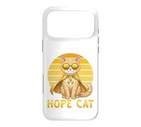 Custodia per iPhone 17 Pro Max Hope Cat Selkirk Rex, nastro giallo per il cancro infantile