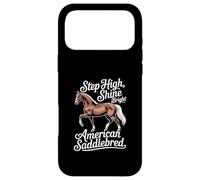 Custodia per iPhone 17 Pro Max Horse American Saddlebred Step High, Shine Bright