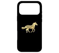 Custodia per iPhone 17 Pro Max Horse Lovers Golden Horse Equitazione