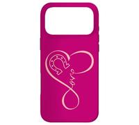 Custodia per iPhone 17 Pro Max Horseshoe Heart Love Equestrian Funny for Horse Girls Mom