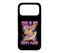 Custodia per iPhone 17 Pro Max Hotdog Meme Cat My Happy Place Bootleg Glizzy Hot Dog