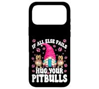 Custodia per iPhone 17 Pro Max Hug Your Dog Quotes For Pittie Mom With Cute Pitbull Gnome