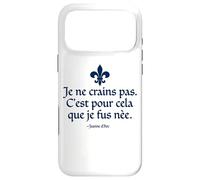 Custodia per iPhone 17 Pro Max I Am Not Afraid I Was Nat To Do This Joan of Arc Navy Ink