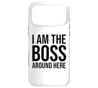 Custodia per iPhone 17 Pro Max I Am the Boss Sign,Women Girl Boss I Am the Boss Around Here