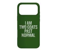 Custodia per iPhone 17 Pro Max I Am Two Goats Past Normal Funny Goat Pet Owner Humor