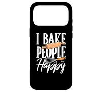 Custodia per iPhone 17 Pro Max I Bake People Happy Lover Kitchen Divertente Baking Pun Bakery