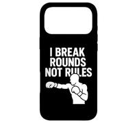 Custodia per iPhone 17 Pro Max I Break Rounds Not Rules Boxing Mindset Citazione