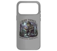 Custodia per iPhone 17 Pro Max I Bury Things Frog Gardener Dark Humor Shovel