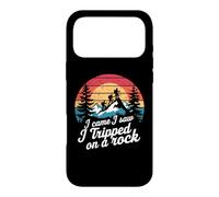 Custodia per iPhone 17 Pro Max I Came I Saw I Tripped On A Rock Vintage Camping Escursionismo