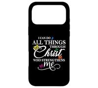 Custodia per iPhone 17 Pro Max I Can Do All Things Through Christ - Philippians 4:13 Bible
