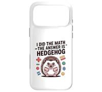 Custodia per iPhone 17 Pro Max I Did The Math La risposta è divertente Hedgehog