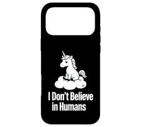 Custodia per iPhone 17 Pro Max I Don't Believe Unicorn - Divertente grafica Snarky Fantasy