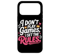 Custodia per iPhone 17 Pro Max I DON'T PLAY GAMES I SET THE RULES