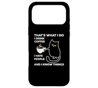 Custodia per iPhone 17 Pro Max I Drink Coffee I Hate People Cafeine Baristas Coffee Lover