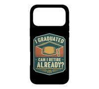 Custodia per iPhone 17 Pro Max I Graduated Can I Retire Already? Divertente Draduation Citazione Divertente