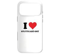 Custodia per iPhone 17 Pro Max I Heart Stuttgart-Ost Germany Love German Souvenir Item