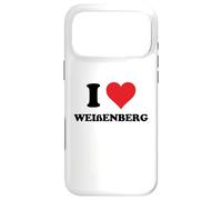 Custodia per iPhone 17 Pro Max I Heart Weißenberg Germany Love German Souvenir Item