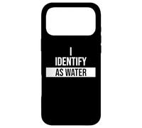 Custodia per iPhone 17 Pro Max I Identify as Water Coffee Drink Women I Identify as Water