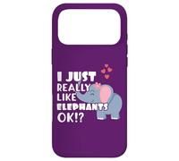 Custodia per iPhone 17 Pro Max I Just Really Like Elephants OK? Cute Elephant