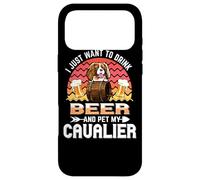 Custodia per iPhone 17 Pro Max I Just Want to Drink Beer and Pet My Cavalier Dog Lover