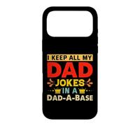 Custodia per iPhone 17 Pro Max I Keep All My Dad Jokes In A Dad A Base