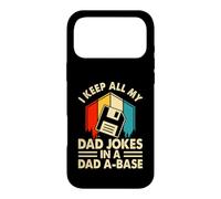 Custodia per iPhone 17 Pro Max I Keep All My Dad Jokes In A Dad A Base