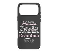 Custodia per iPhone 17 Pro Max I Know Heaven Is A Beautiful Place They Have My Grandma