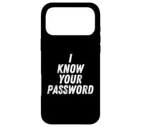 Custodia per iPhone 17 Pro Max I Know Your Password Funny Hacker Joke For Coders & Hackers