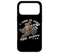 Custodia per iPhone 17 Pro Max I Like It Loud & Dirty Motocross Quote