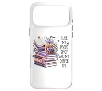 Custodia per iPhone 17 Pro Max I Like My Books Spicy & My Coffee Icy Cup,Smutty Book Smutt