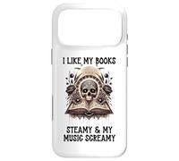Custodia per iPhone 17 Pro Max I Like My Books Steamy and My Music Screamy Spicy Book Smutt