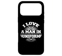 Custodia per iPhone 17 Pro Max I Love A Man In Uniforme Pilota Moglie Militare Aeronautica