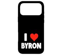 Custodia per iPhone 17 Pro Max I Love Byron - Cuore