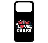 Custodia per iPhone 17 Pro Max I Love Crabs Carino Cartoon Vita Marina