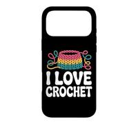 Custodia per iPhone 17 Pro Max I Love Crochet Yarn Craft Hobby Passion