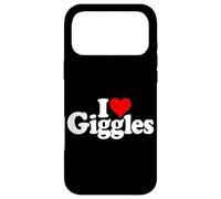 Custodia per iPhone 17 Pro Max I LOVE CUORE GIGGLES RIDERE UMORISMO